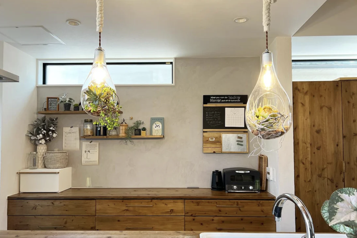 BOTANIC HANGING LIGHT with FAKEGREEN